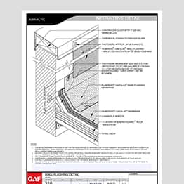 Asphaltic 310 Wall Flashing Detail sample